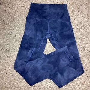 Wunder Train High Rise Tight 25” size 4 - Diamond Dye Shade Naval Blue